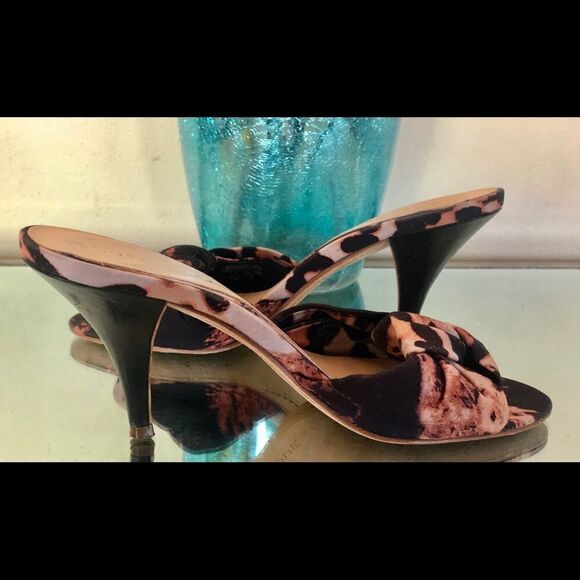 Boutique 9 Penelope Heel Slides WMS Ani Print 8M - Picture 2 of 8
